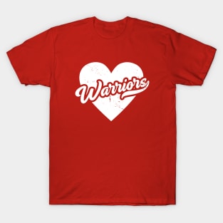 Vintage Warriors School Spirit // High School Football Mascot // Go Warriors T-Shirt